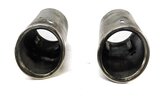 Thumbnail 3: 09-12 AUDI A4 (B8 8K) 2.0L REAR LEFT & RIGHT EXHAUST MUFFLER TIP SET (SILVER)