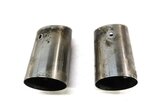 Thumbnail 4: 09-12 AUDI A4 (B8 8K) 2.0L REAR LEFT & RIGHT EXHAUST MUFFLER TIP SET (SILVER)
