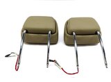 Thumbnail 5: 10-14 BMW X5 X6 E70 E71 FRONT LEFT & RIGHT ACTIVE SEAT HEADREST (BEIGE LEATHER)