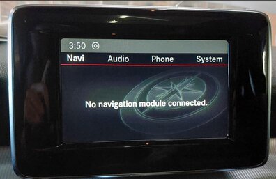 14-15 MERCEDES CLA CLASS (C117) GPS NAVIGATION MEDIA INFORMATION DISPLAY SCREEN
