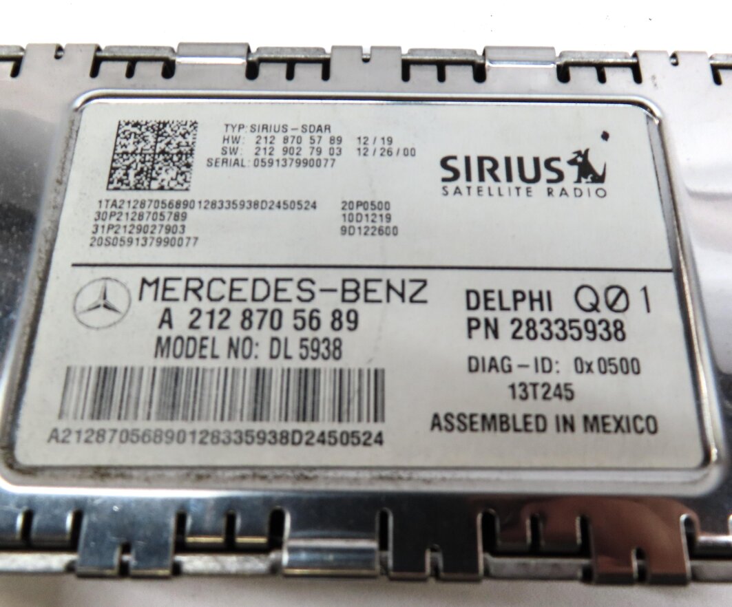 Thumbnail 4: 13-16 MERCEDES C117 C218 R172 W212 W463 X166 X204 SIRIUS SATELLITE RADIO MODULE
