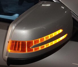Thumbnail 2: 14-16 MERCEDES CLA-CLASS (C117) RIGHT BLIND SPOT AUTODIM DOOR MIRROR (SILVER)