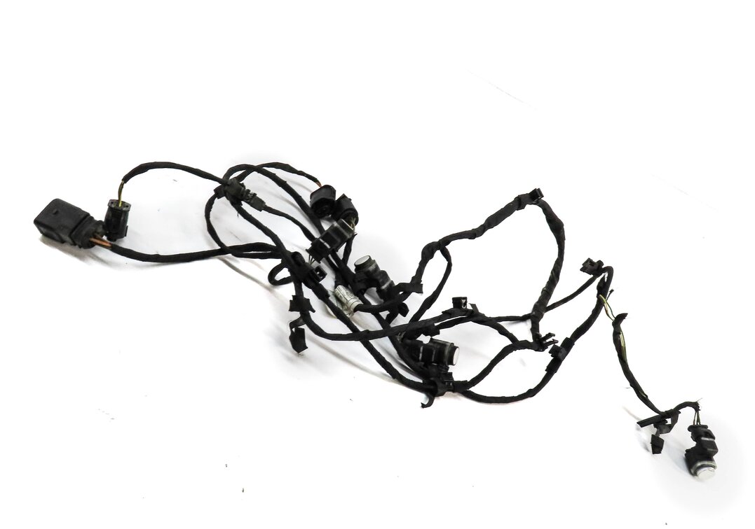 2013 BMW 640i GRAN COUPE F06 FRONT PARK ASSIST PDC SENSOR SET4 (WHITE) & HARNESS