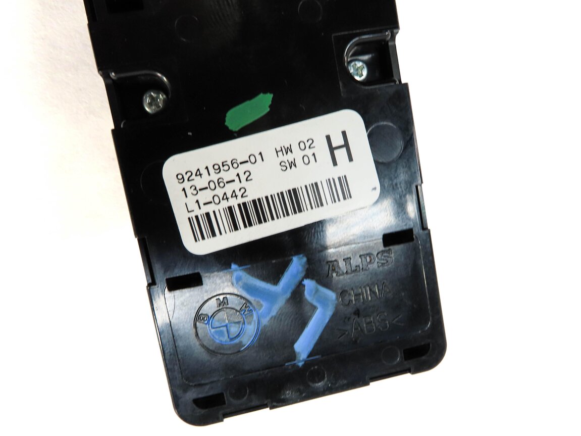 Thumbnail 5: 10-19 BMW 5 6 M5 M6 (F06 F10 F12 F13) LEFT DRIVER PFOLD WINDOW SWITCH w/ SHADE