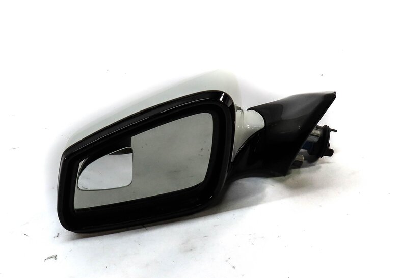 12-15 BMW 6 SERIES F06 LEFT DOOR MIRROR PFOLD HEAT CAMERA BLIND AUTODIM (WHITE)