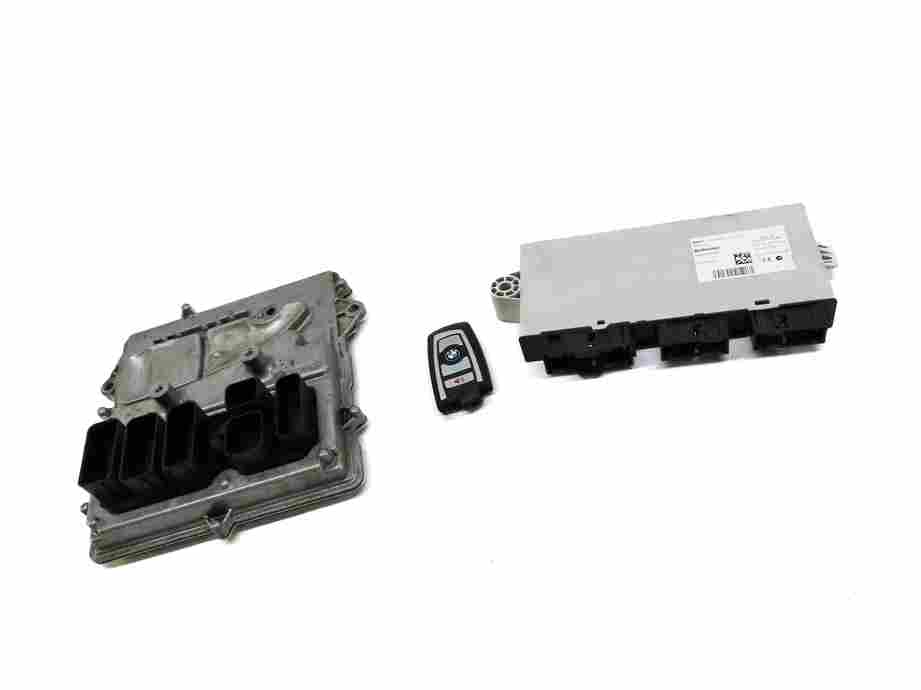 Thumbnail 3: 12-15 BMW 3 5 6 7 X3 F01 F06 F10 F30 ENGINE CONTROL MODULE IMMOBILIZER KEY SET