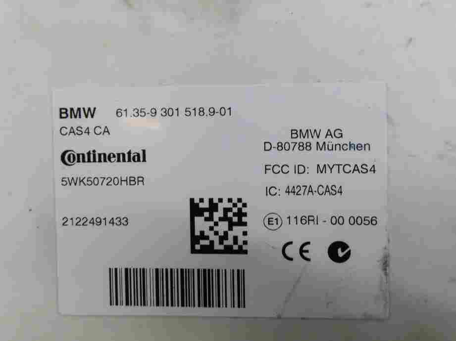Thumbnail 5: 12-15 BMW 3 5 6 7 X3 F01 F06 F10 F30 ENGINE CONTROL MODULE IMMOBILIZER KEY SET