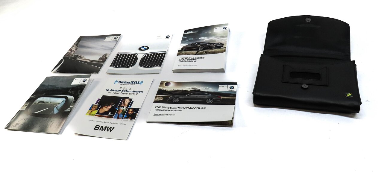 Thumbnail 2: 2013 BMW 640i GRAN COUPE (F06) OWNERS MANUAL SET 6 w/ CARRYING CASE
