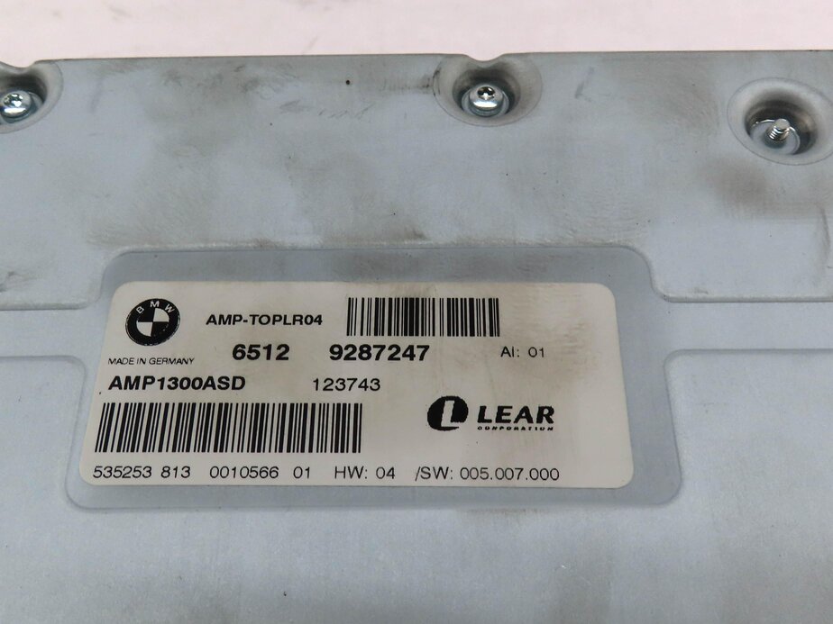 Thumbnail 5: 13-19 BMW 535i 550i 640i 650i M6 M6 (F06 F10 F12 F13) BANG & OLUFSEN AMPLIFIER