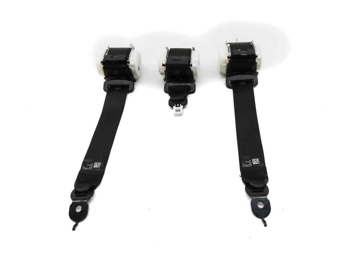 Thumbnail 2: 2013 BMW 640i GRAN COUPE F06 REAR LEFT RIGHT CENTER SEATBELT RETRACTOR SET BLACK