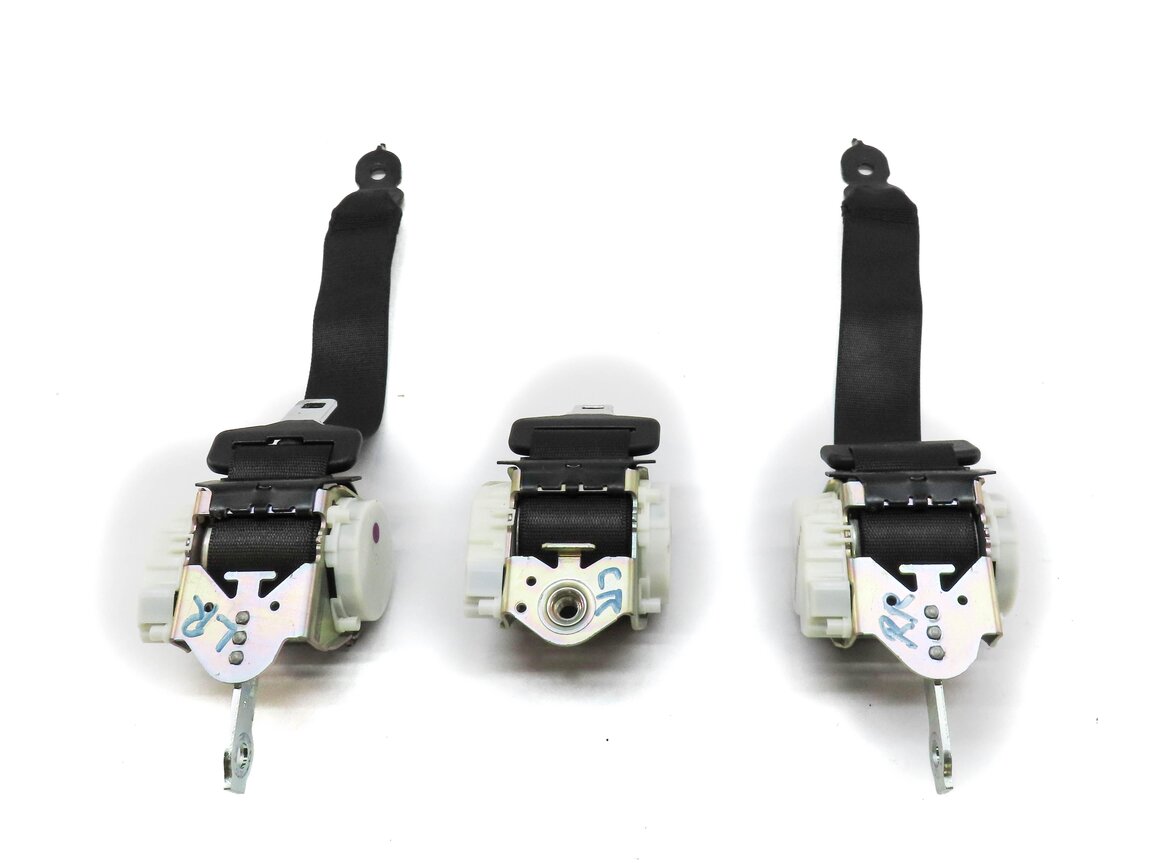 Thumbnail 4: 2013 BMW 640i GRAN COUPE F06 REAR LEFT RIGHT CENTER SEATBELT RETRACTOR SET BLACK