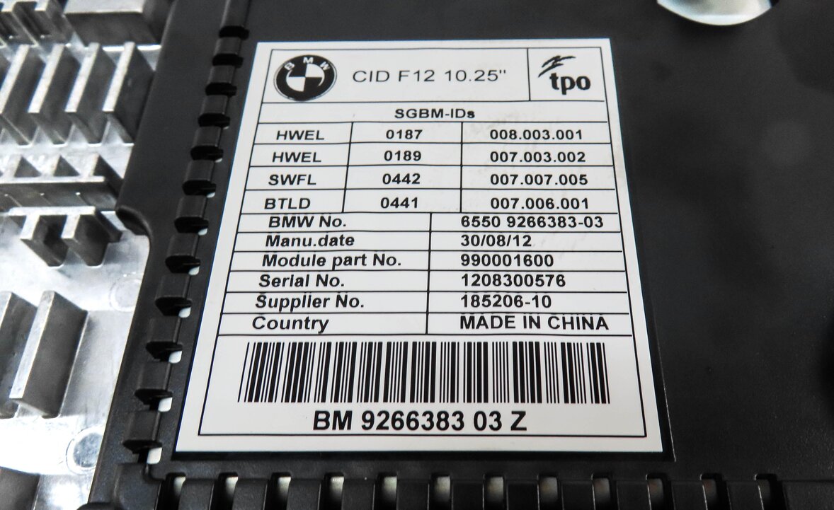 Thumbnail 6: 13-16 BMW 640i 650i M6 M (F06 F12 F13) 10.25" RADIO STEREO GPS NAVIGATION SCREEN