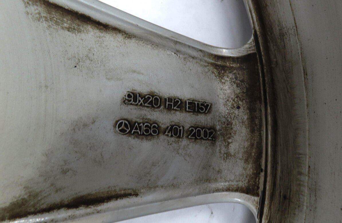 Thumbnail 4: 2013-2019 MERCEDES ML GLE (W166) 20x9 INCH 5 SPOKE ALUMINUM ALLOY WHEEL RIM