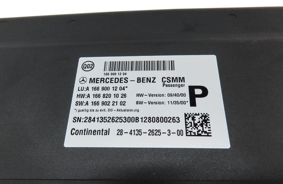 Thumbnail 4: 2013 MERCEDES ML550 (W166) FRONT RIGHT PASSENGER SEAT CONTROL MODULE 1669001204
