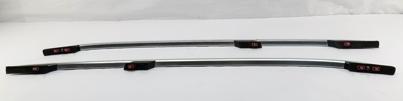 Thumbnail 4: 2013 MERCEDES ML550 W166 LEFT & RIGHT ROOF RACK RAIL SET 2 SILVER FRONT TO BACK