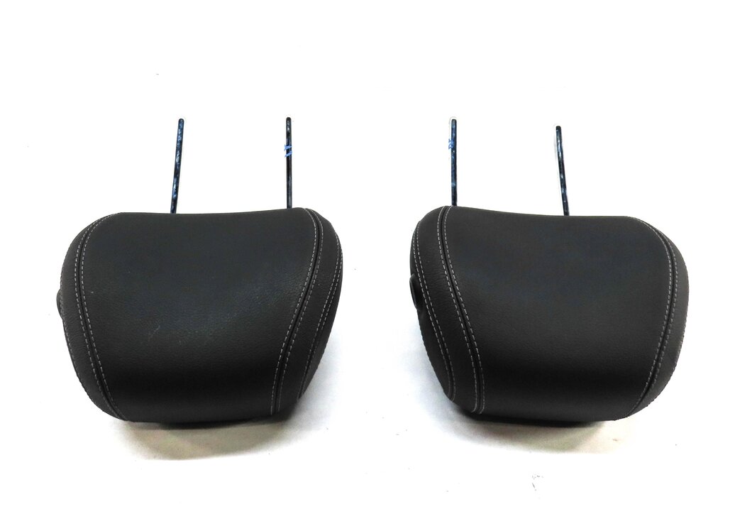 Thumbnail 3: 12-14 MERCEDES ML GL (X166 W166) FRONT LEFT & RIGHT SEAT HEADREST SET 2 (BLACK)