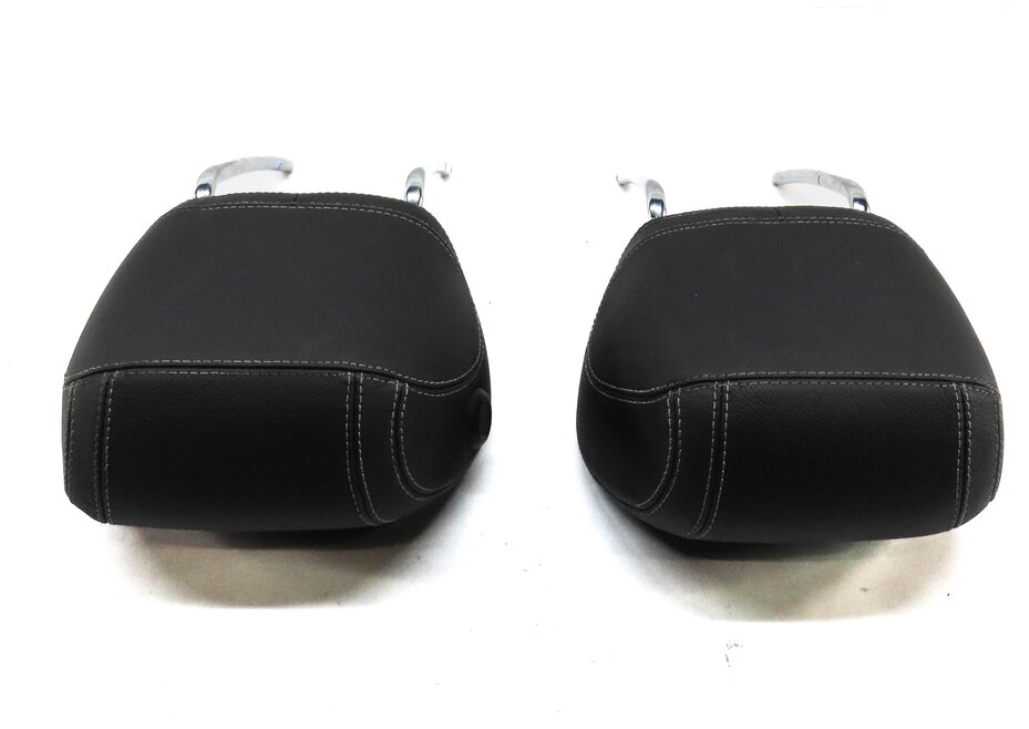 Thumbnail 4: 12-14 MERCEDES ML GL (X166 W166) FRONT LEFT & RIGHT SEAT HEADREST SET 2 (BLACK)