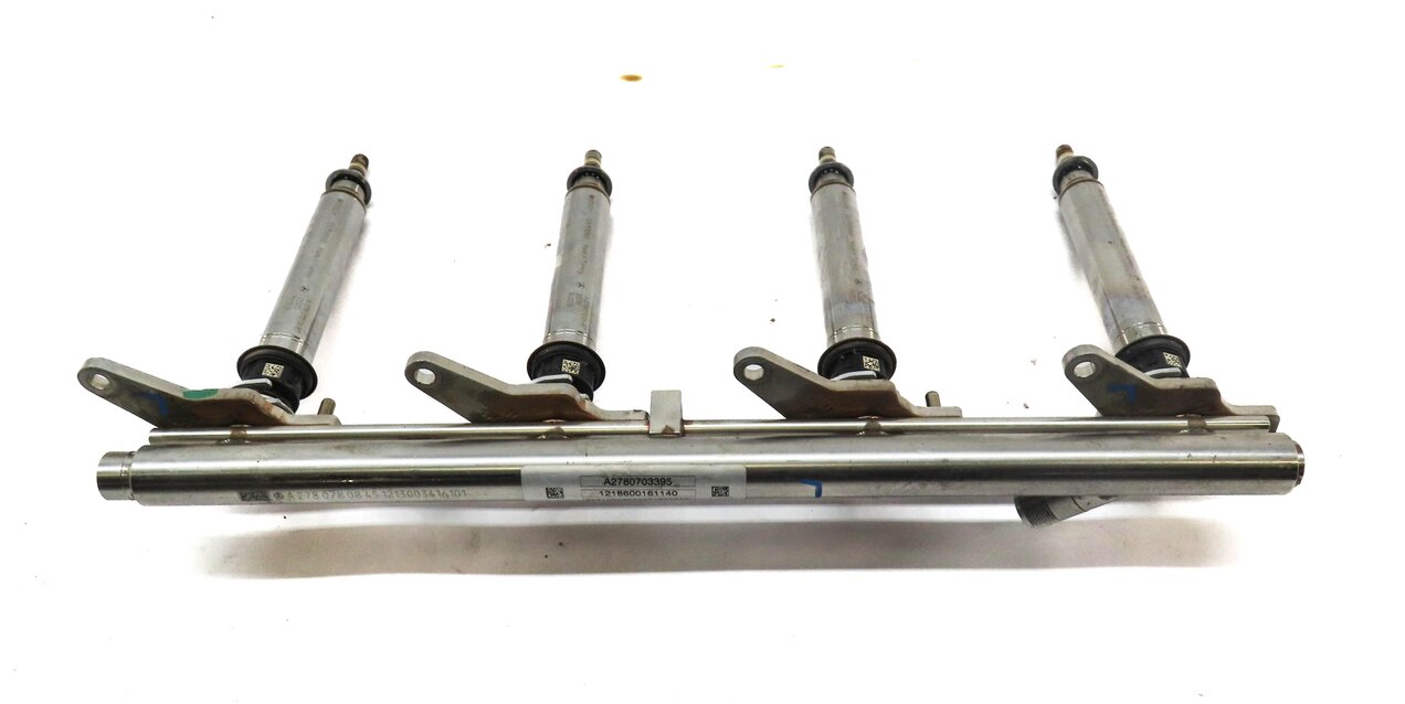 Thumbnail 6: 2013 MERCEDES ML550 (W166) 4.6L TURBO M278 ENGINE GAS FUEL INJECTOR SET w/ RAILS