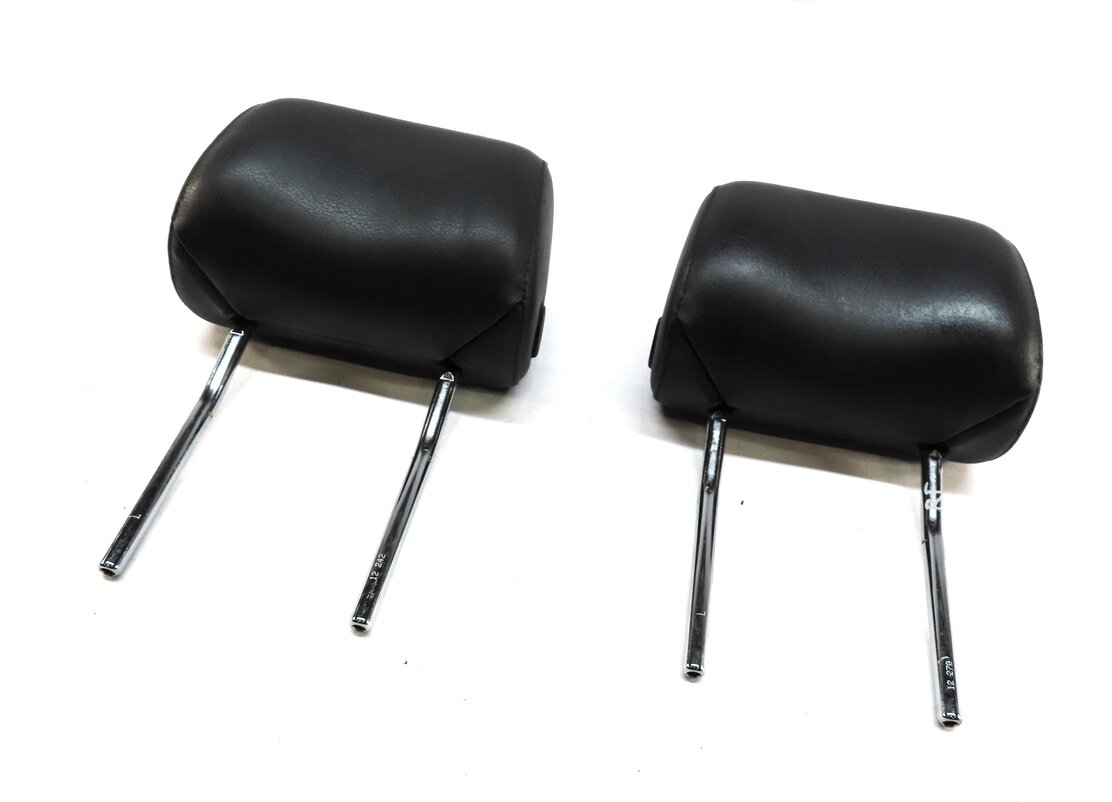 08-13 AUDI A3 A6 Q7 S6 (8P C6 4L) FRONT LEFT & RIGHT SEAT HEADREST SET (BLACK)