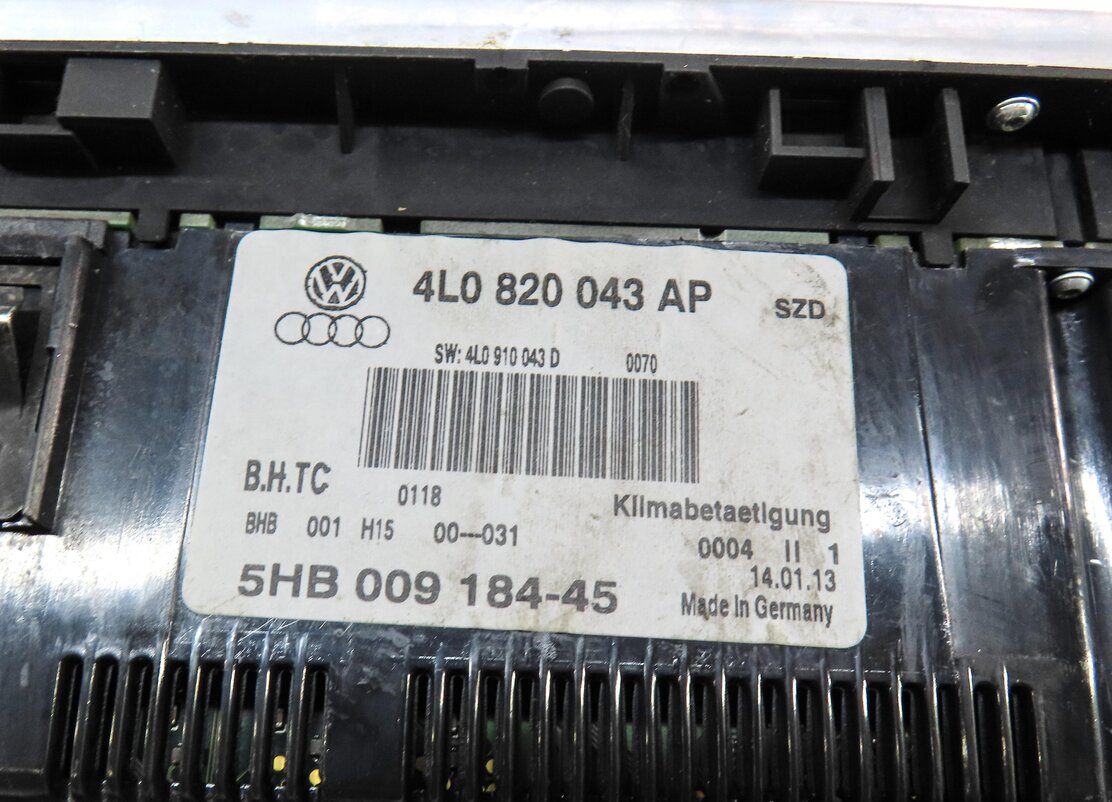 Thumbnail 7: 2013-2015 AUDI Q7 (4L) HEATER AC TEMPERATURE CLIMATE CONTROL PANEL (HEATED SEAT)