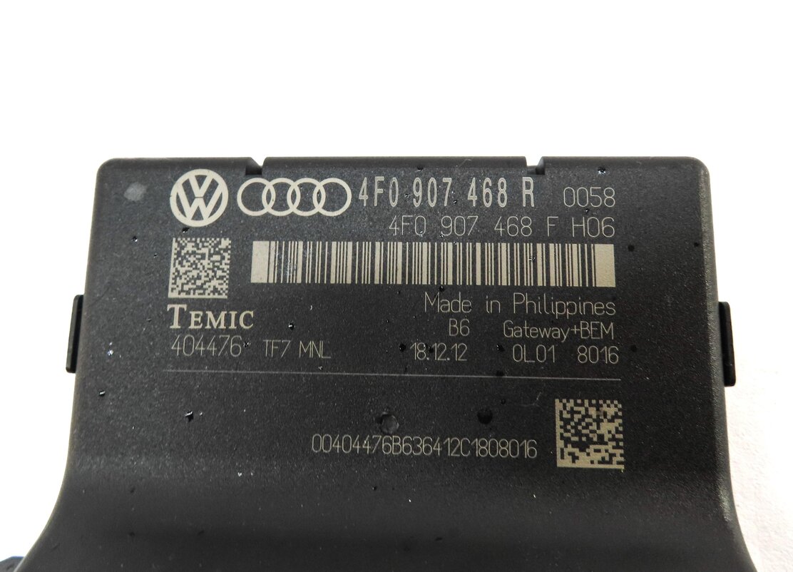 Thumbnail 12: 13-15 AUDI Q7 (4L) 3.0L CTWB SUPERCHARGED ENGINE BCM IMMOBILIZER MODULE KEY SET