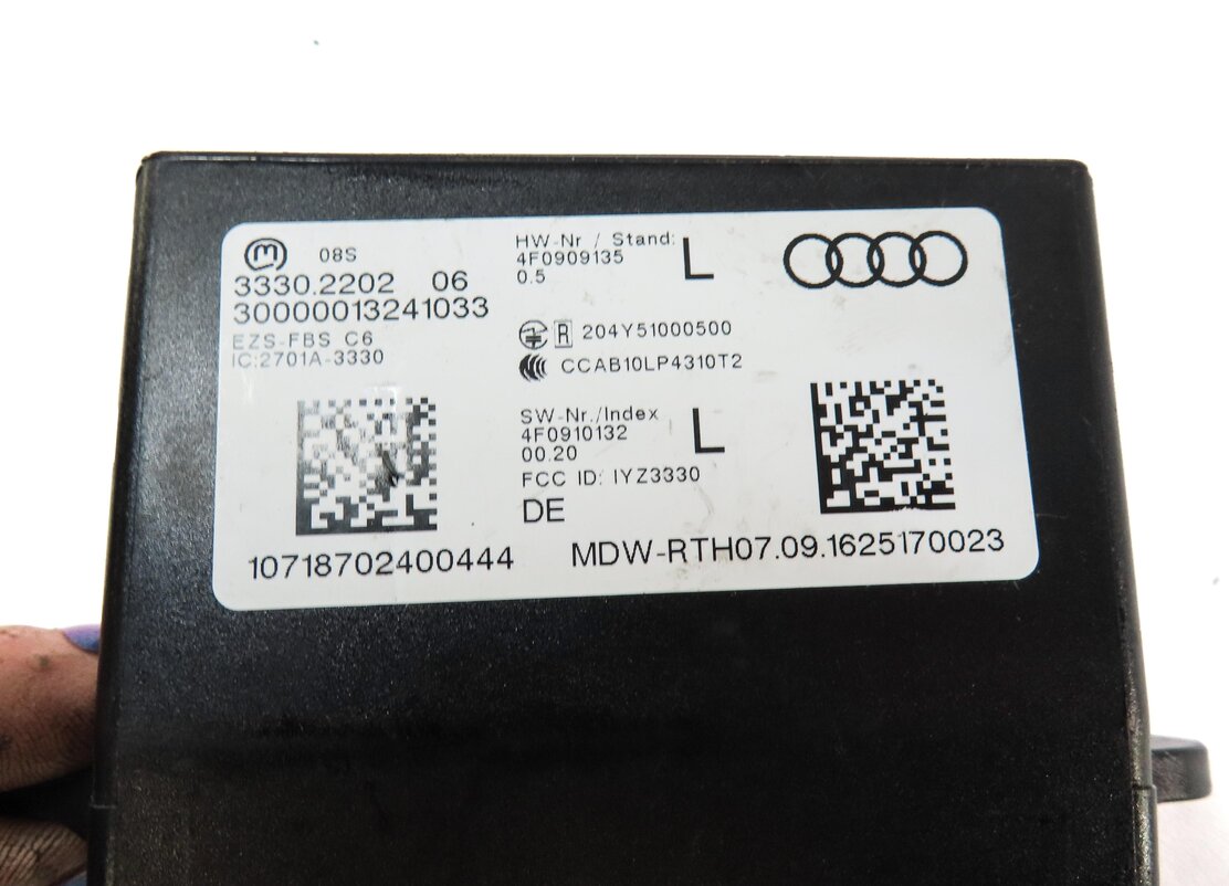 Thumbnail 14: 13-15 AUDI Q7 (4L) 3.0L CTWB SUPERCHARGED ENGINE BCM IMMOBILIZER MODULE KEY SET