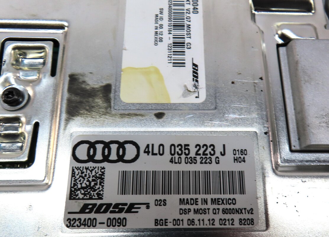 Thumbnail 5: 2013-2015 AUDI Q7 (4L) RADIO STEREO BOSE AUDIO AMP AMPLIFIER (OPTION 8RY)