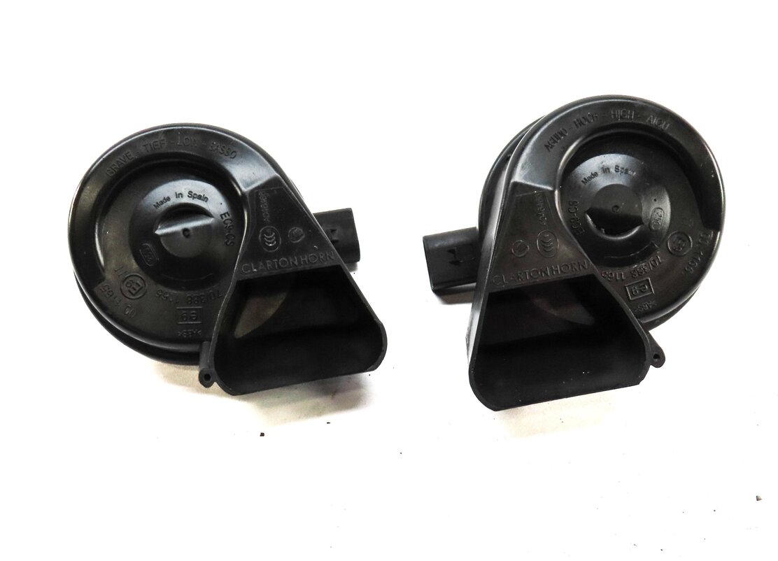 Thumbnail 2: 2007-2015 AUDI Q7 R8 (4L 4S) HIGH & LOW TONE HORN SET-2