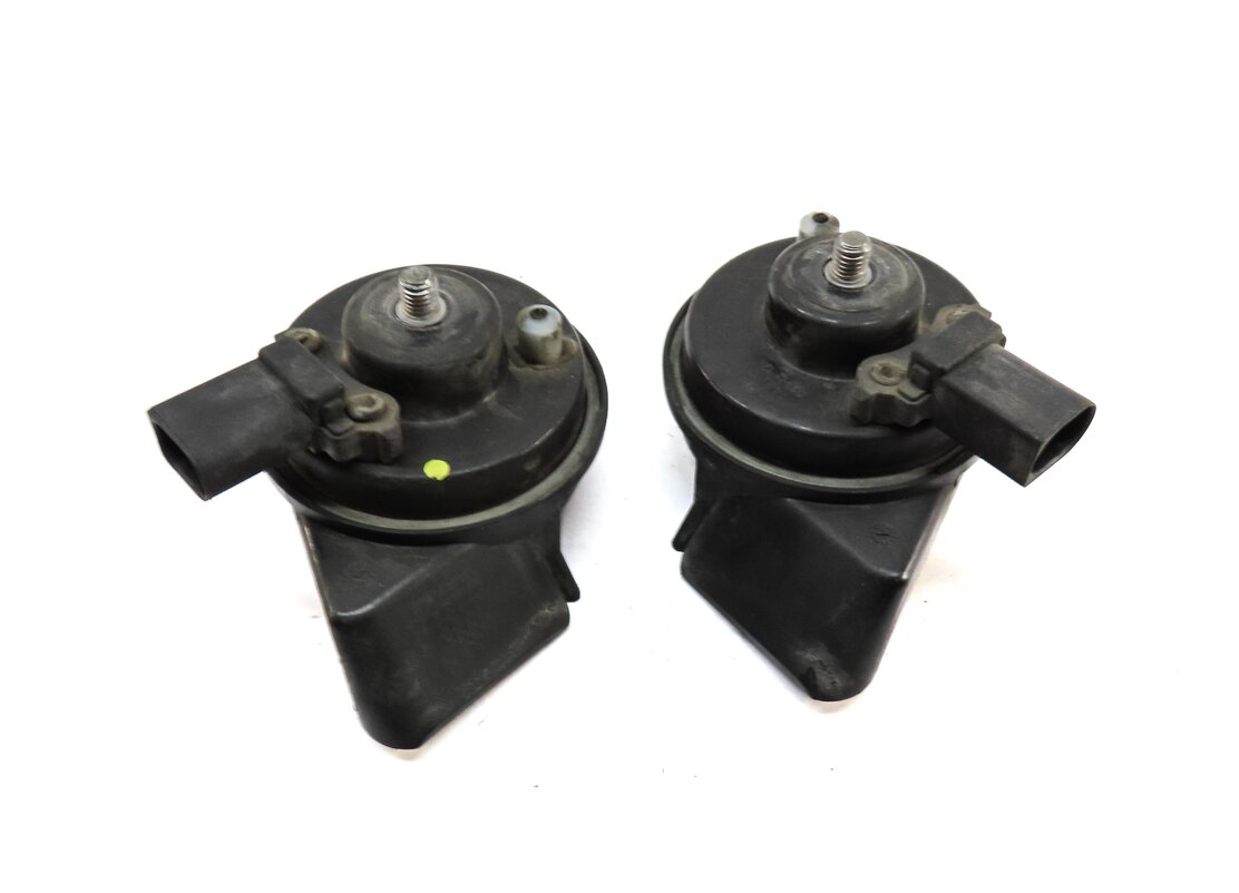 Thumbnail 3: 2007-2015 AUDI Q7 R8 (4L 4S) HIGH & LOW TONE HORN SET-2