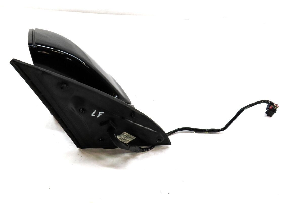 Thumbnail 4: 13-15 AUDI Q7 (4L) LEFT P-FOLD MEMORY HEAT AUTODIM BLIND SPOT MIRROR (BLACK)