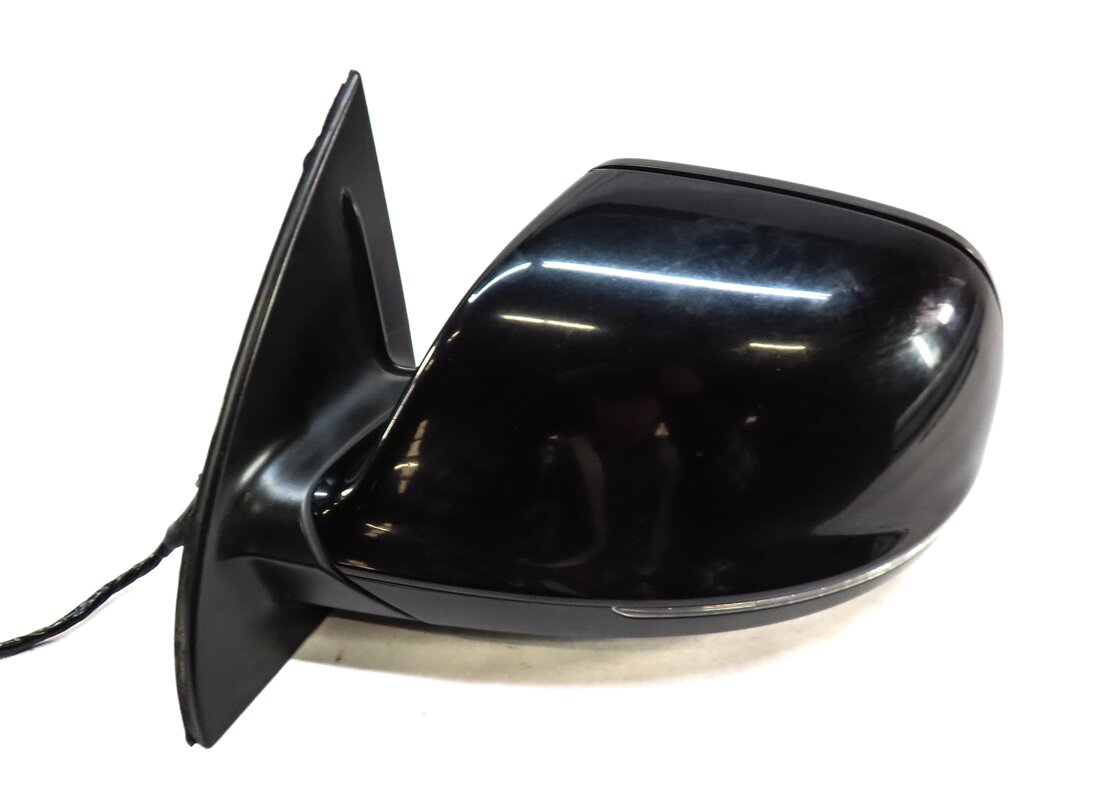 Thumbnail 5: 13-15 AUDI Q7 (4L) LEFT P-FOLD MEMORY HEAT AUTODIM BLIND SPOT MIRROR (BLACK)