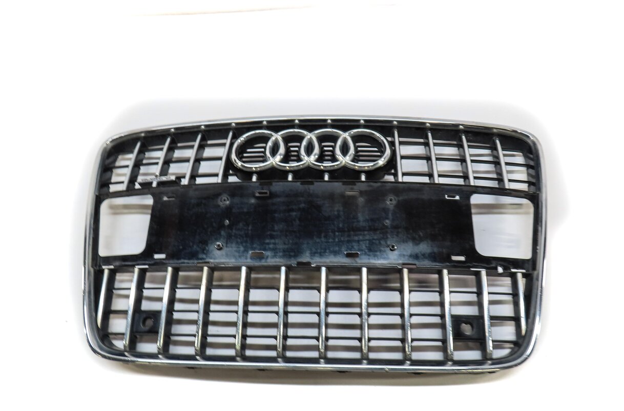 2010-2015 AUDI Q7 (4L) FRONT MAIN CENTER HOOD GRILLE AIR VENT TRIM (BLACK)