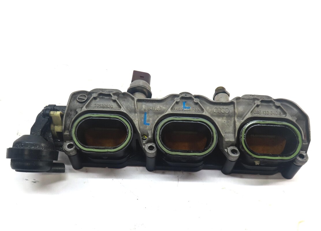 Thumbnail 2: 2013 AUDI Q7 (4L) 3.0L SUPER CTWB ENGINE LOWER LEFT INTAKE MANIFOLD w/ FUEL RAIL