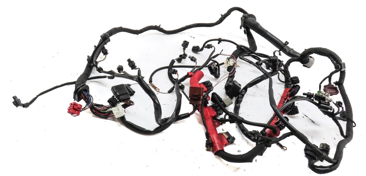 Thumbnail 3: 2013 AUDI Q7 (4L) 3.0L SUPER SUPERCHARGED (CTWB) ENGINE WIRE WIRING HARNESS
