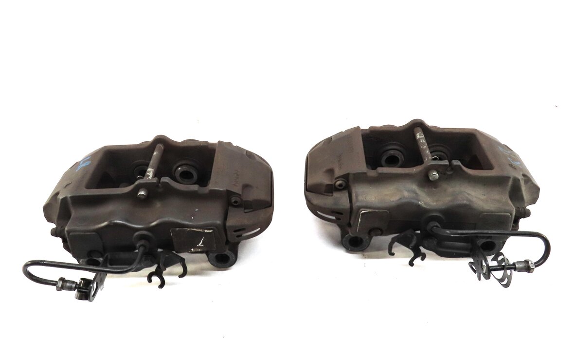 Thumbnail 3: 04-15 VW TOUAREG AUDI Q7 (4L) REAR LEFT & RIGHT DISC BRAKE CALIPER SET-2 BREMBO