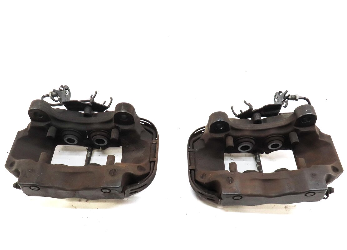 Thumbnail 4: 04-15 VW TOUAREG AUDI Q7 (4L) REAR LEFT & RIGHT DISC BRAKE CALIPER SET-2 BREMBO