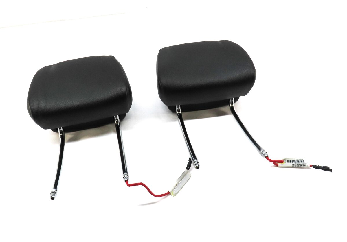 11-13 BMW X5 X6 E70 E71 FRONT LEFT DRIVER RIGHT PASSENGER SEAT HEADREST (BLACK)