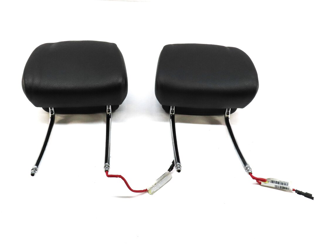 Thumbnail 2: 11-13 BMW X5 X6 E70 E71 FRONT LEFT DRIVER RIGHT PASSENGER SEAT HEADREST (BLACK)