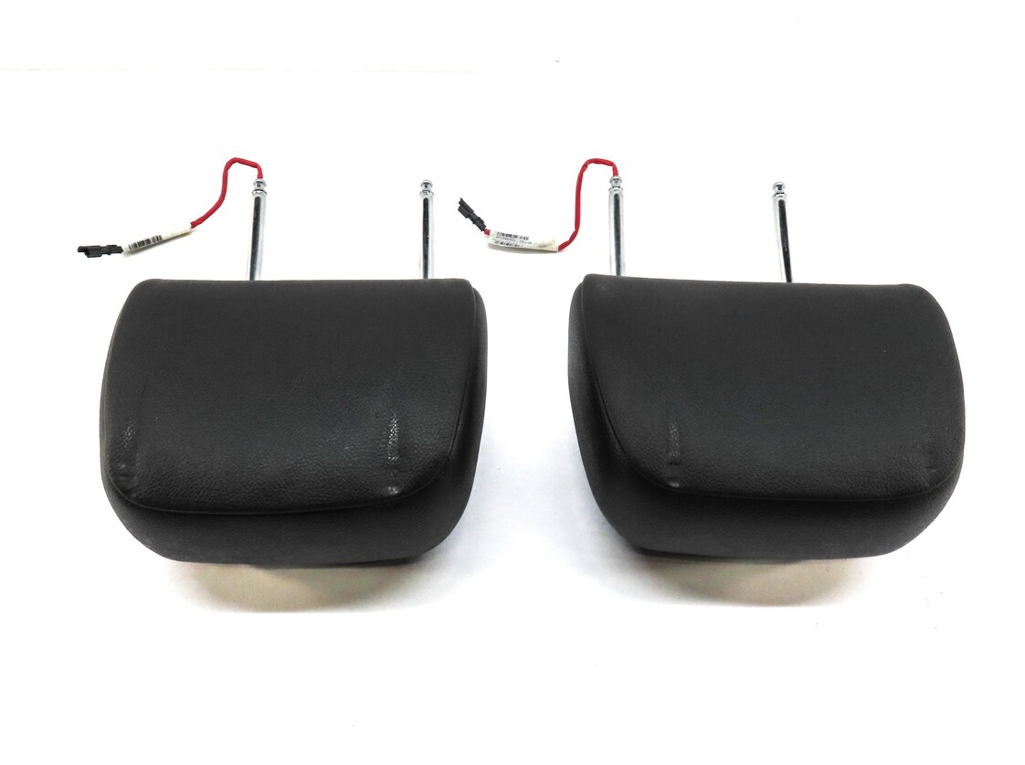 Thumbnail 3: 11-13 BMW X5 X6 E70 E71 FRONT LEFT DRIVER RIGHT PASSENGER SEAT HEADREST (BLACK)