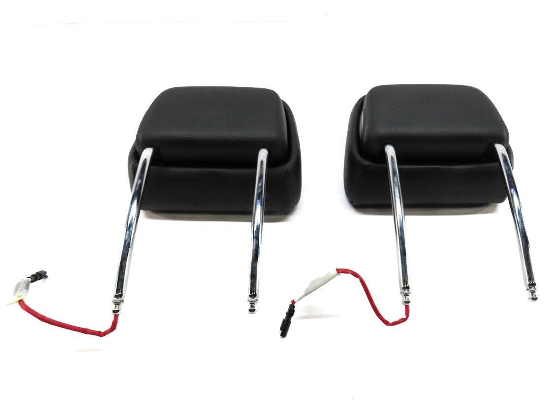 Thumbnail 5: 11-13 BMW X5 X6 E70 E71 FRONT LEFT DRIVER RIGHT PASSENGER SEAT HEADREST (BLACK)