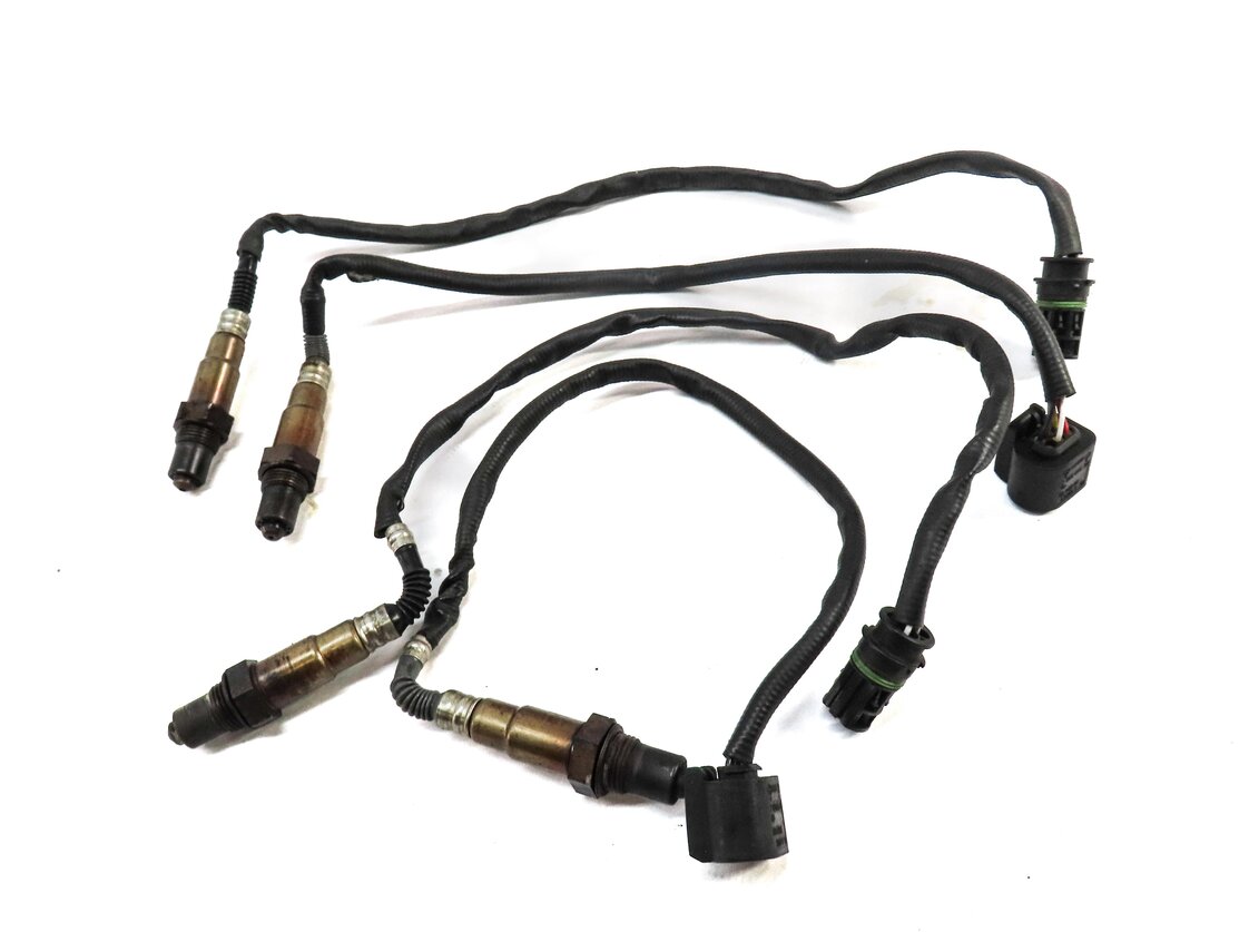 Thumbnail 2: 2012 BMW X5 (E70) 4.4L TURBO N63 ENGINE PRE POST CAT O2 OXYGEN SENSOR SET 4