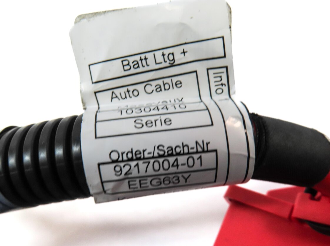 Thumbnail 4: 2012 BMW X5 (E70) POSITIVE BATTERY CABLE w/ TERMINAL & SMART BLOWOUT 61129217004