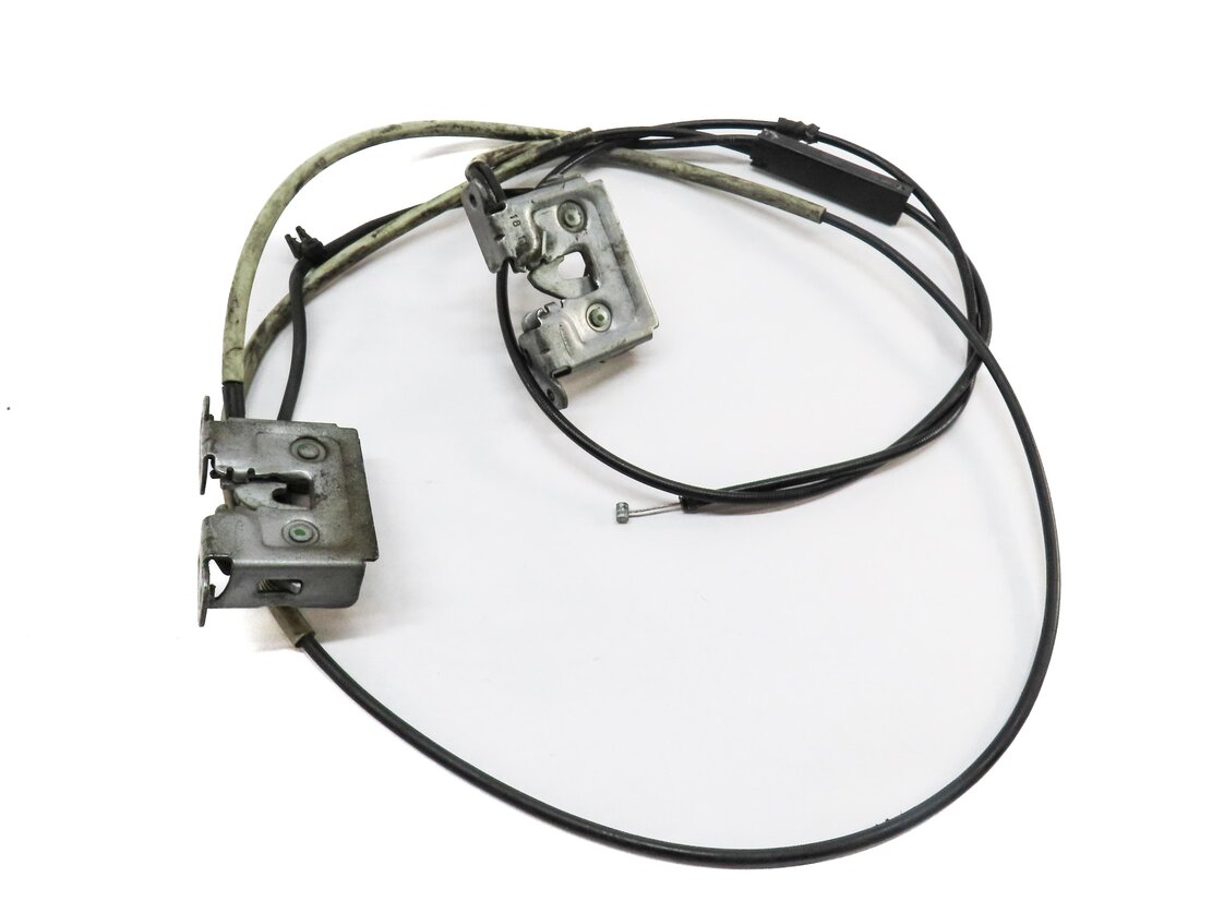 2012 BMW X5 (E70) FRONT LEFT & RIGHT HOOD LOCK LATCH SET OF 2 w/ CABLE 7178753