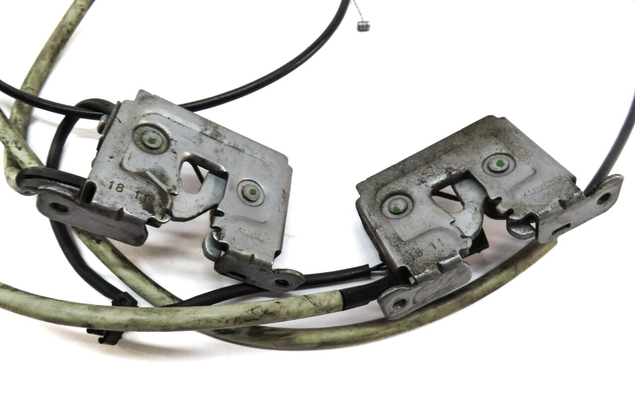 Thumbnail 3: 2012 BMW X5 (E70) FRONT LEFT & RIGHT HOOD LOCK LATCH SET OF 2 w/ CABLE 7178753