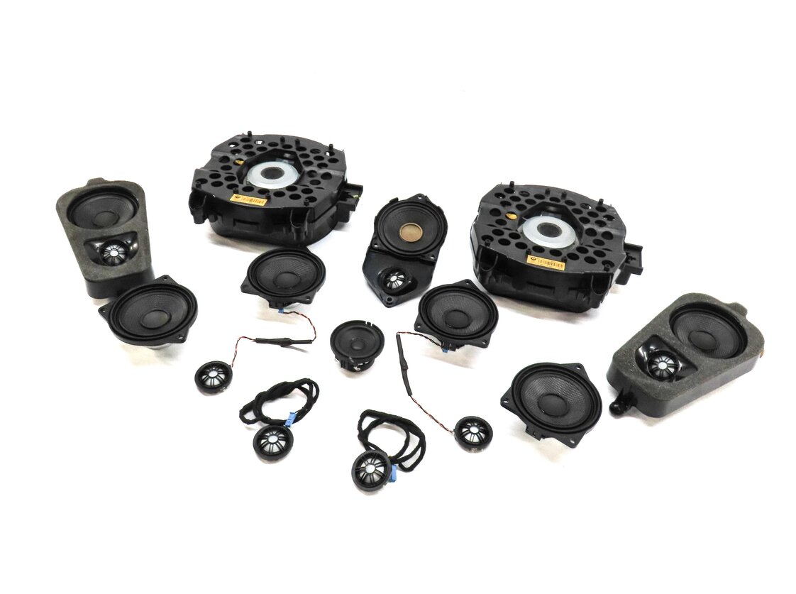 Thumbnail 1: 2012 BMW X5 (E70) FRONT REAR LEFT RIGHT DOOR DASH DECK SPEAKER SET 14