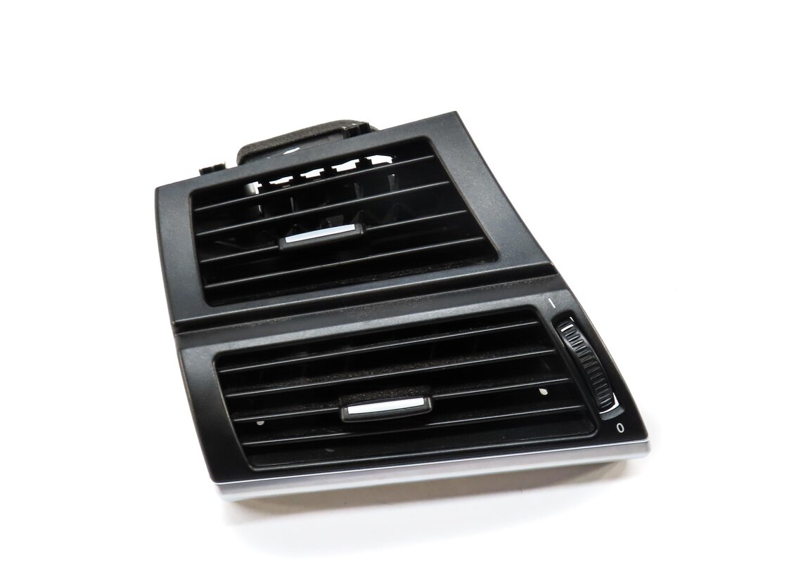 2012 BMW X5 (E70) FRONT LEFT DRIVER HVAC A/C HEATER AIR VENT (BLACK & SILVER)