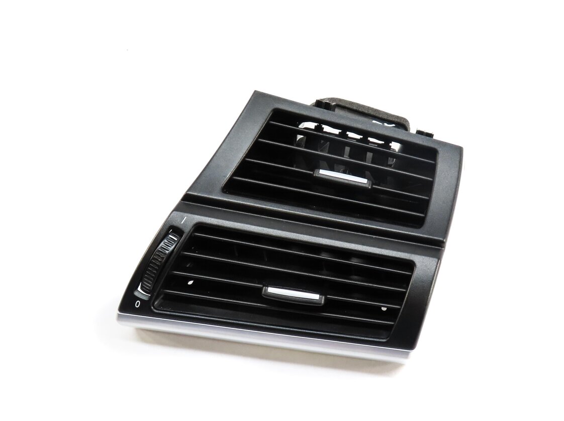 2012 BMW X5 E70 FRONT RIGHT PASSENGER HVAC A/C HEATER AIR VENT (BLACK & SILVER)