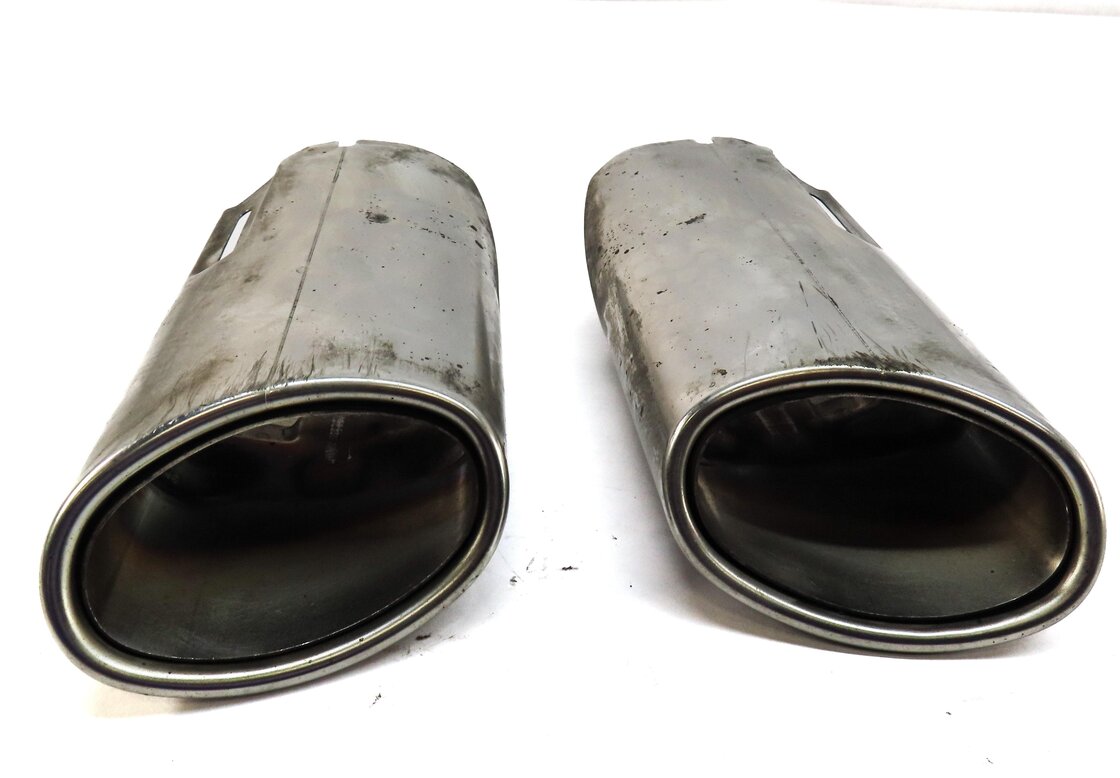 Thumbnail 2: 2012 MERCEDES BENZ E350 (W212) MUFFLER EXHAUST LEFT & RIGHT TIP SET2