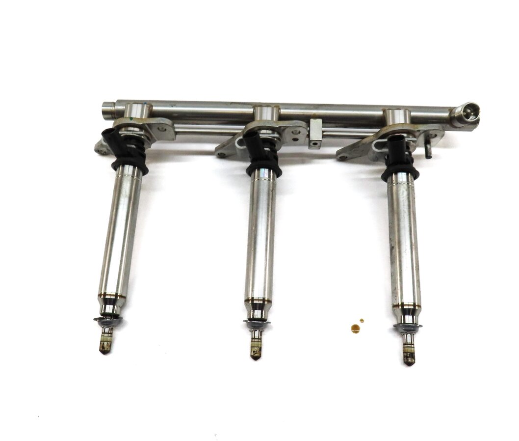 Thumbnail 4: 12-20 MERCEDES W204 W212 X166 3.5L TURBO LEFT & RIGHT FUEL RAIL & INJECTOR SET6