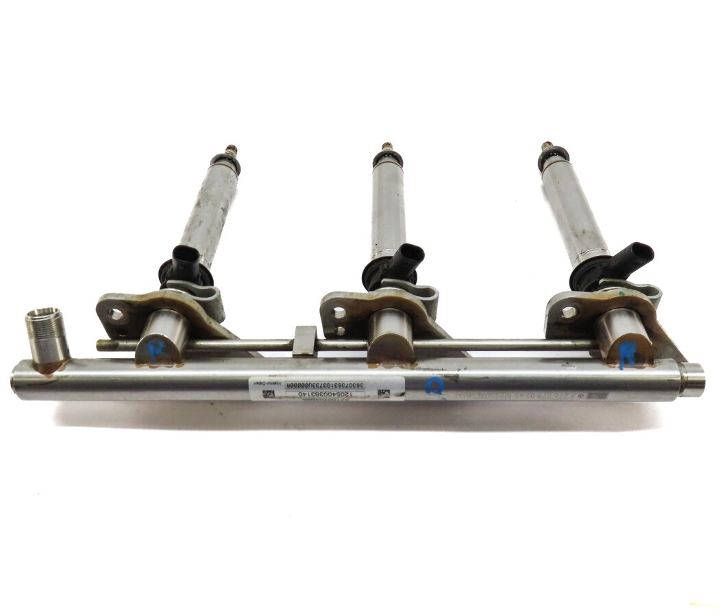 Thumbnail 5: 12-20 MERCEDES W204 W212 X166 3.5L TURBO LEFT & RIGHT FUEL RAIL & INJECTOR SET6